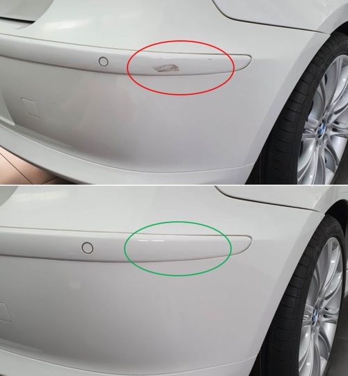Naprawa rysa na zderzaku w Auto Detailing BIG TOY STUDIO Kraków