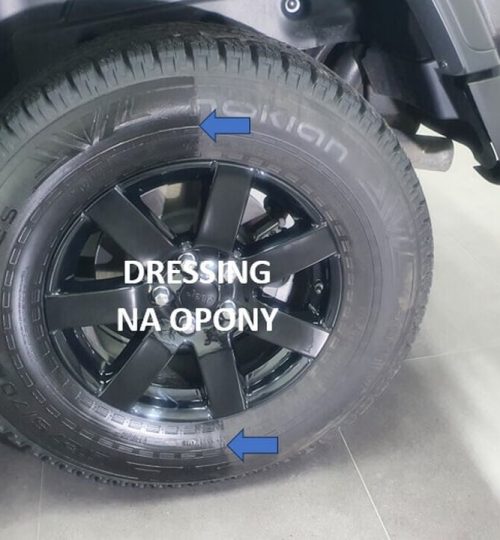 Dressing na opony w Auto Detailing BIG TOY STUDIO Kraków