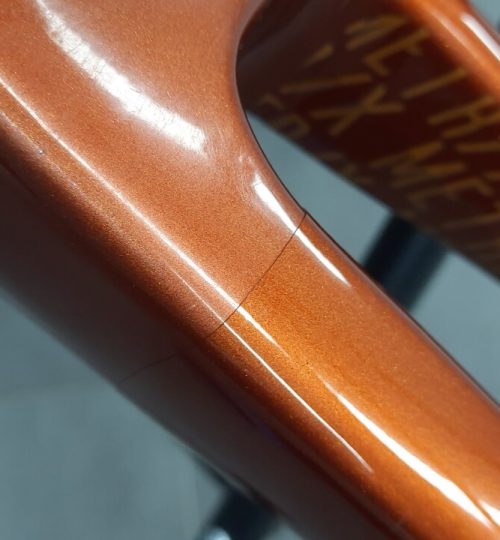 Folia ochronna PPF rama roweru w Auto Detailing BIG TOY STUDIO Kraków Bike 04