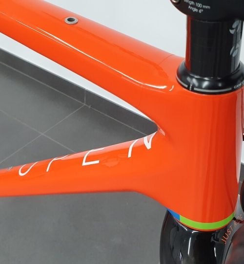 Folia ochronna PPF rama roweru w Auto Detailing BIG TOY STUDIO Kraków Bike 18