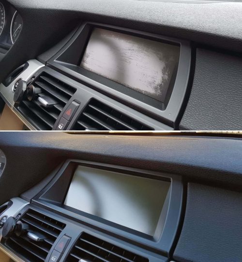 Kosmetyka wnętrza renowacja ekranu w Auto Detailing BIG TOY STUDIO Kraków