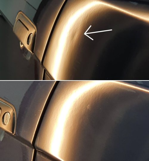 Likwidacja wgnieceń po gradobiciu w Auto Detailing BIG TOY STUDIO Kraków