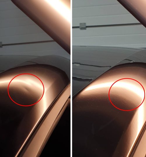 Naprawa uszkodzeń karoserii po gradobiciu w Auto Detailing BIG TOY STUDIO Kraków
