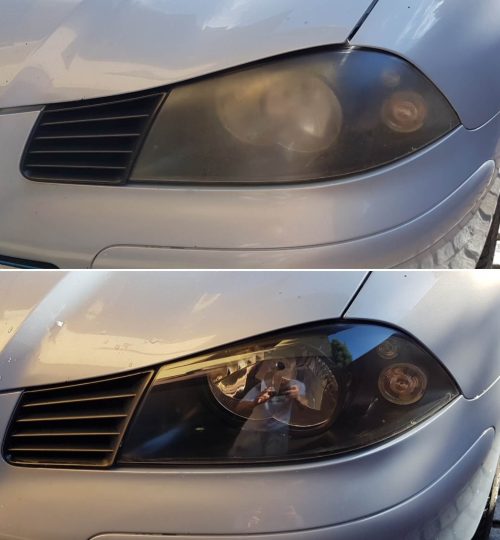 Polerowanie lamp przednich w Auto Detailing BIG TOY STUDIO Kraków