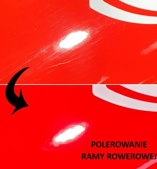 Usuwanie rys z ramy roweru w Auto Detailing BIG TOY STUDIO Kraków Bike