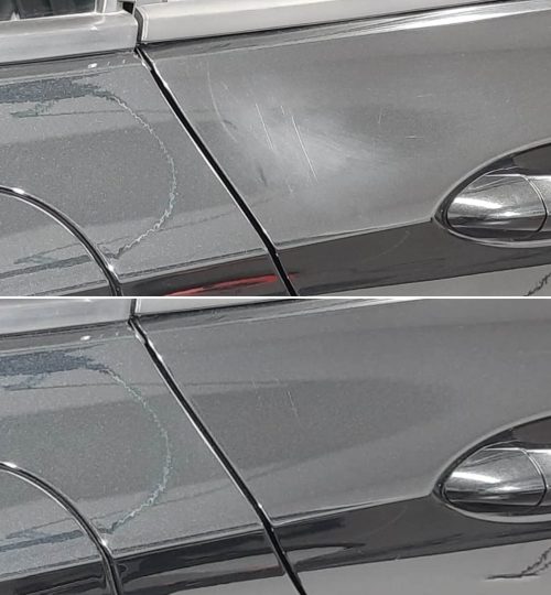 Usuwanie zarysowań na drzwiach w Auto Detailing BIG TOY STUDIO Kraków