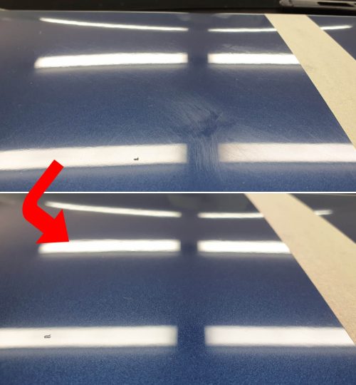 Usuwanie zarysowań na masce w Auto Detailing BIG TOY STUDIO Kraków