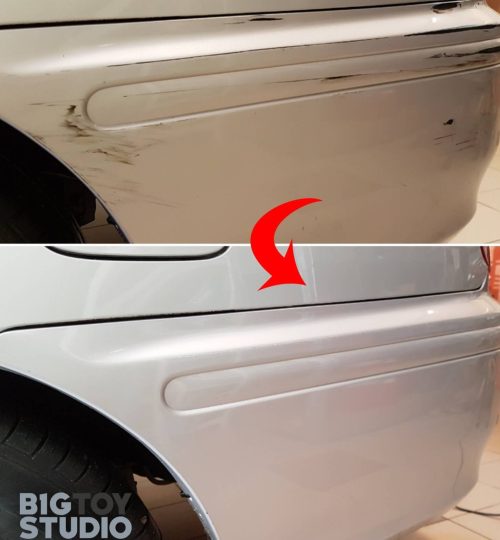 Usuwanie zarysowań na zderzaku w Auto Detailing BIG TOY STUDIO Kraków