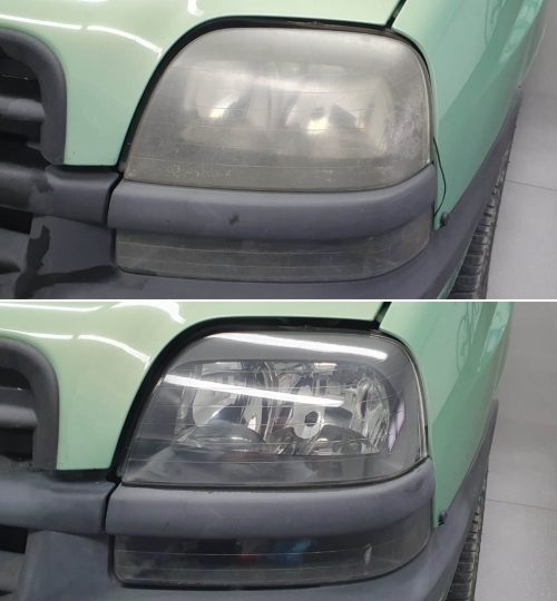 Usuwanie zmatowień lamp przednich w Auto Detailing BIG TOY STUDIO Kraków