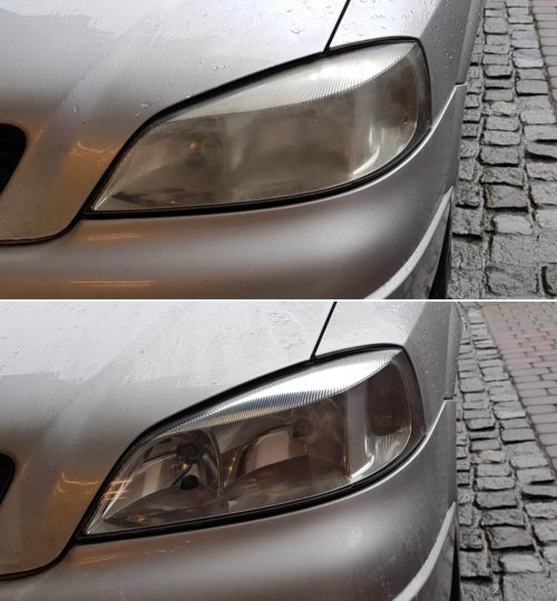 Usuwanie zmatowień reflektorów w Auto Detailing BIG TOY STUDIO Kraków